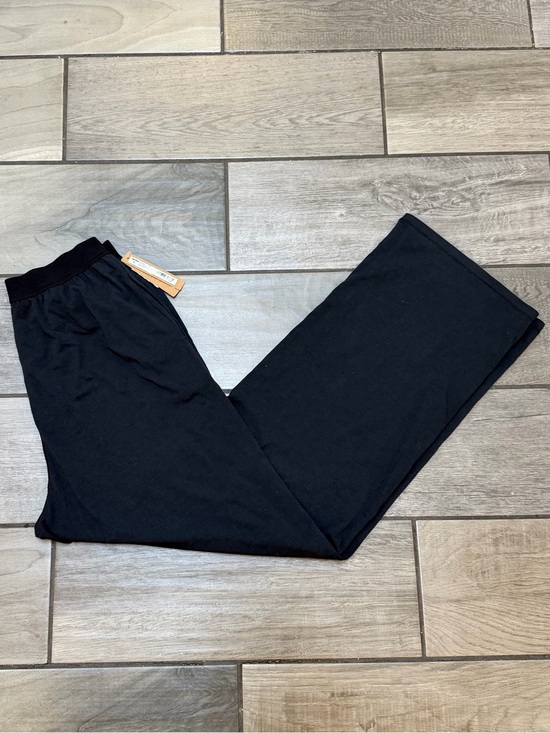 SKIMS Pants - Skims Boyfriend Loose Pants- Black Wide-Leg Lounge Pants